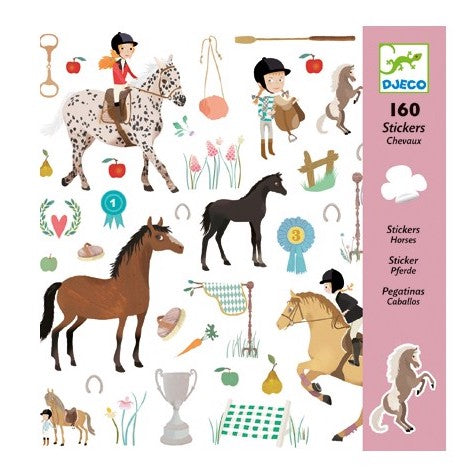 160 Stickers Horses