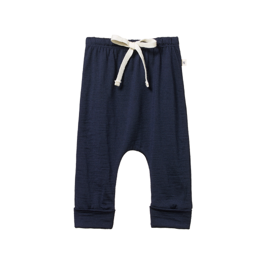 Nature Baby Merino Drawstring Pants Navy