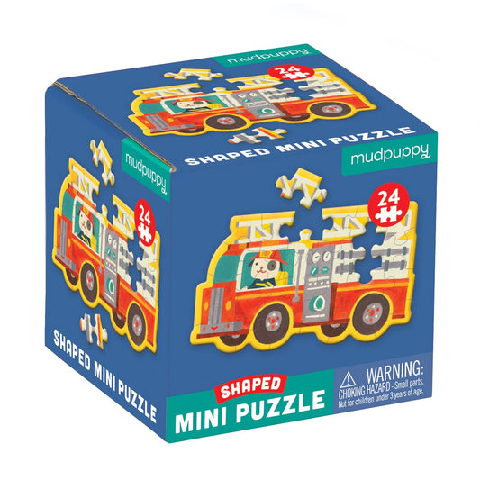 Firetruck Shaped Mini Puzzle 24 Pieces