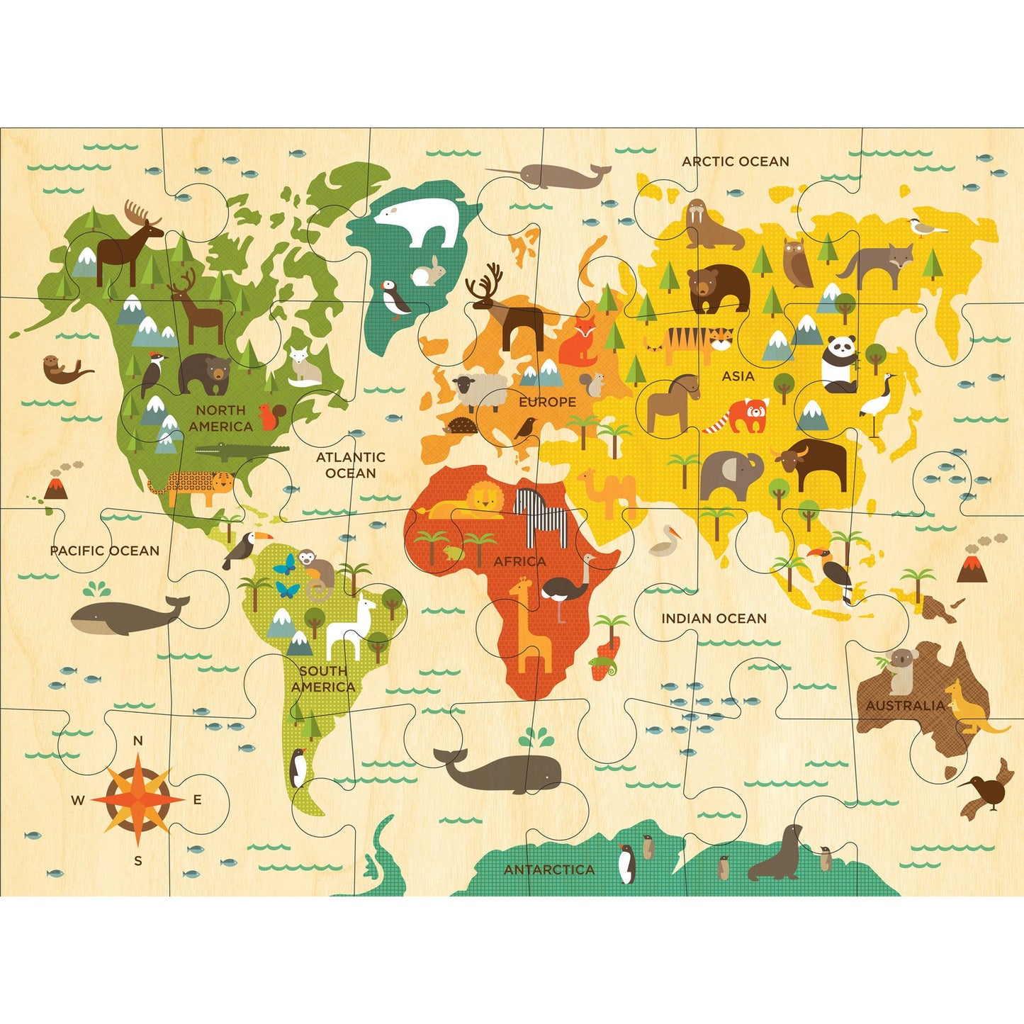 Le Petit Collage Our World Floor Puzzle