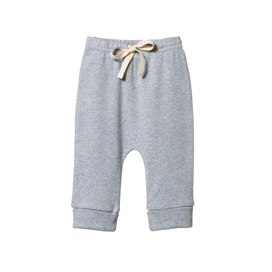 Nature Baby Drawstring Pants Grey Marl