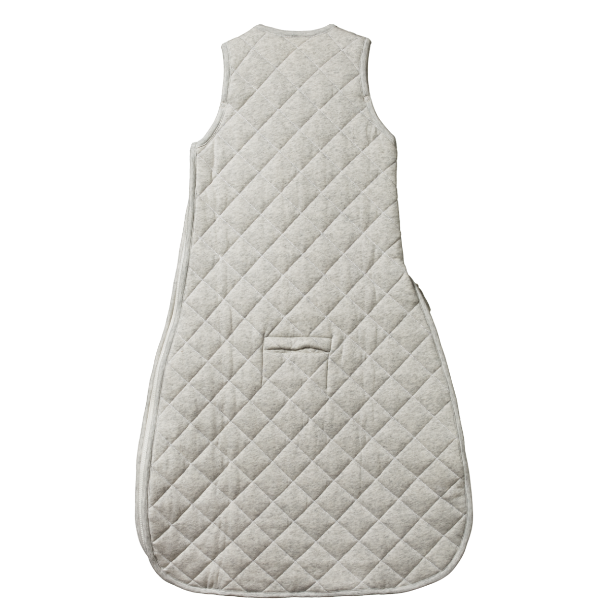 Nature Baby Quilted Cotton & Merino Duvet Sleeping Bag Light Grey Marl