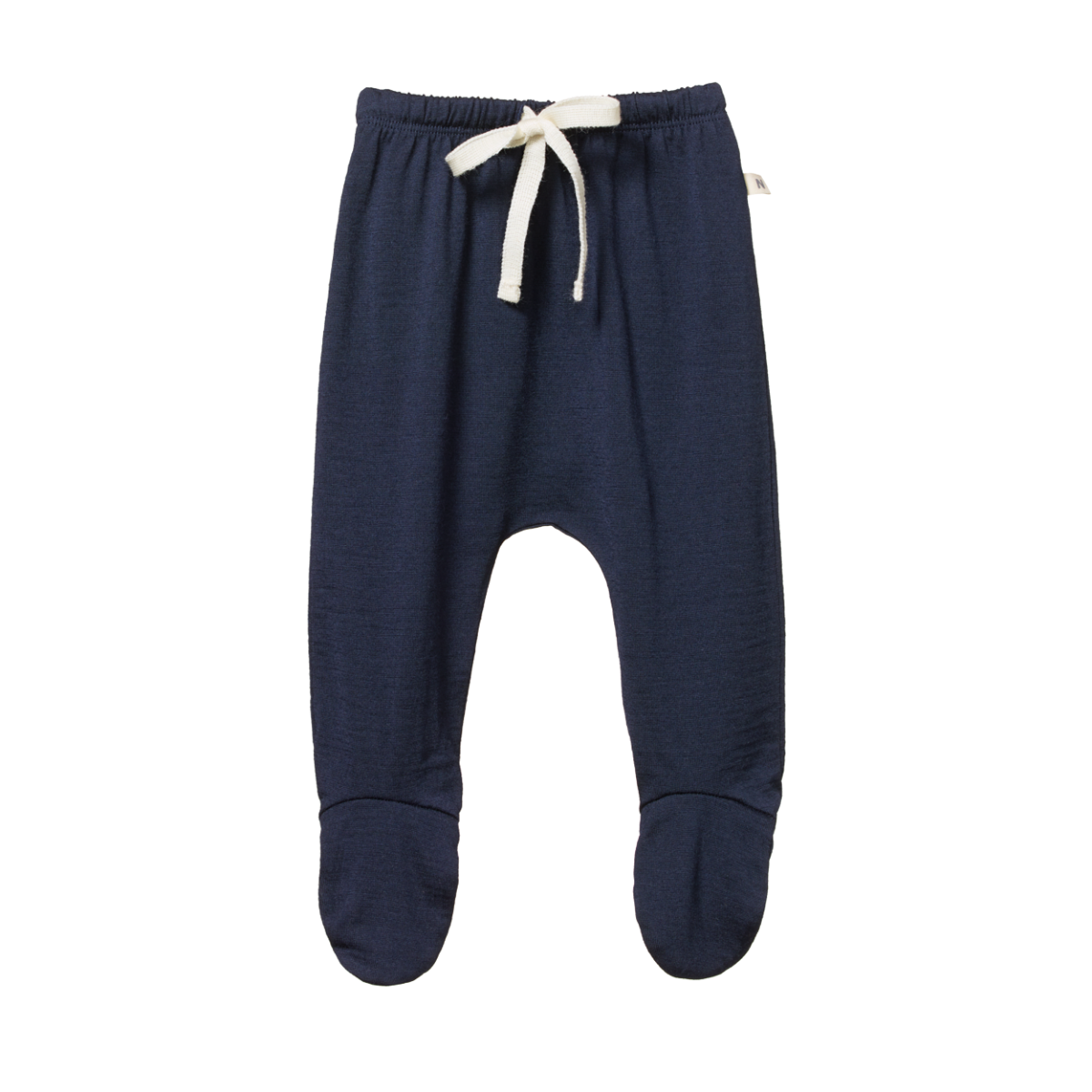 Nature Baby Merino Footed Rompers Navy