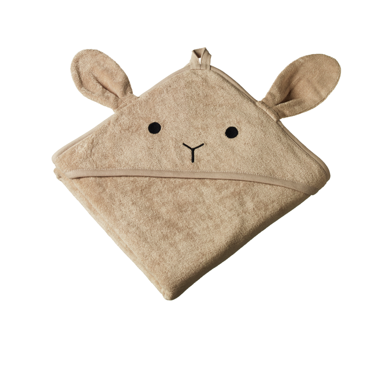Nature Baby Bunny Hooded Towel Nougat