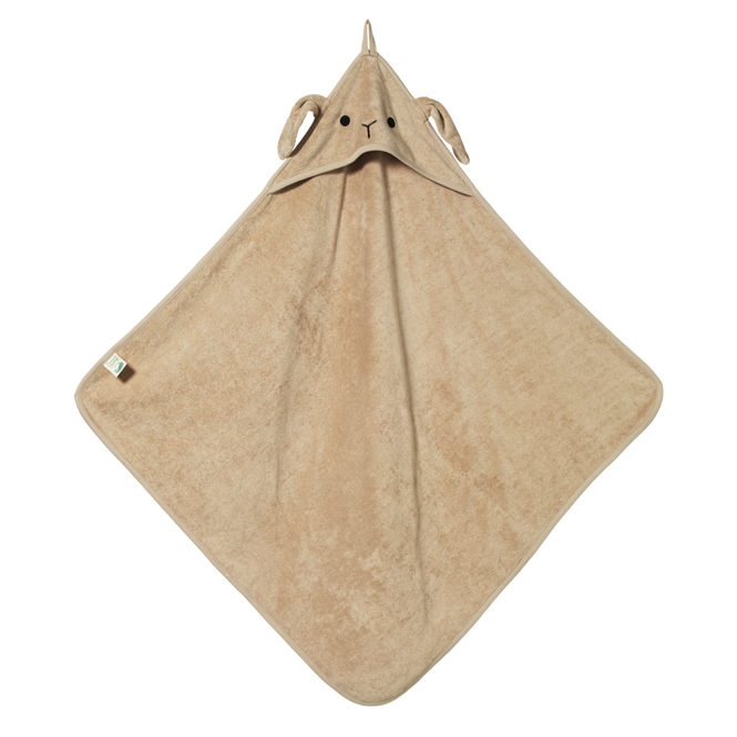 Nature Baby Bunny Hooded Towel Nougat