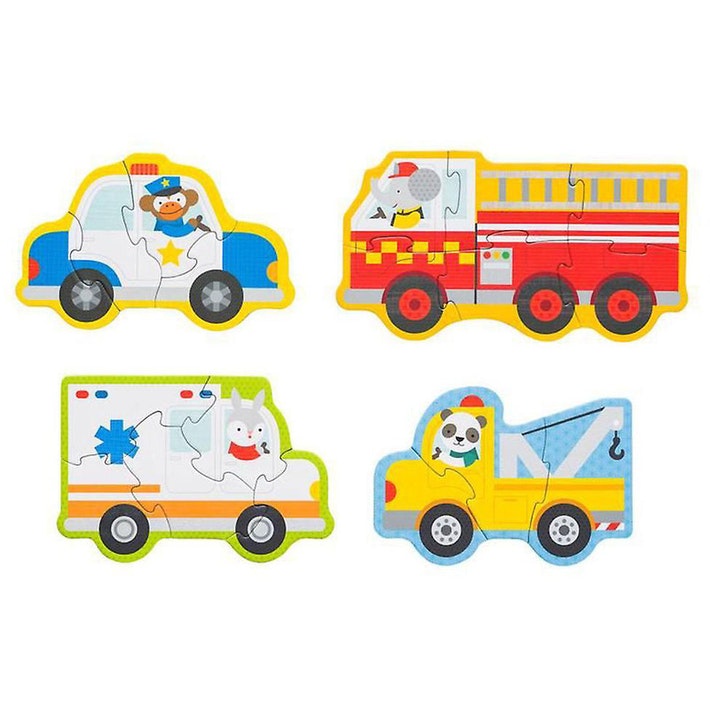 Le Petit Collage Rescue Vehicles Beginner Puzzle