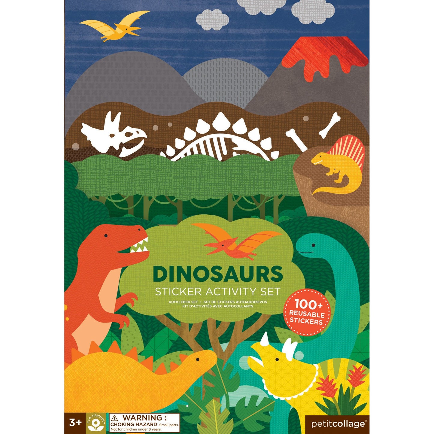 Le Petit Collage Dinosaurs Sticker Activity Set