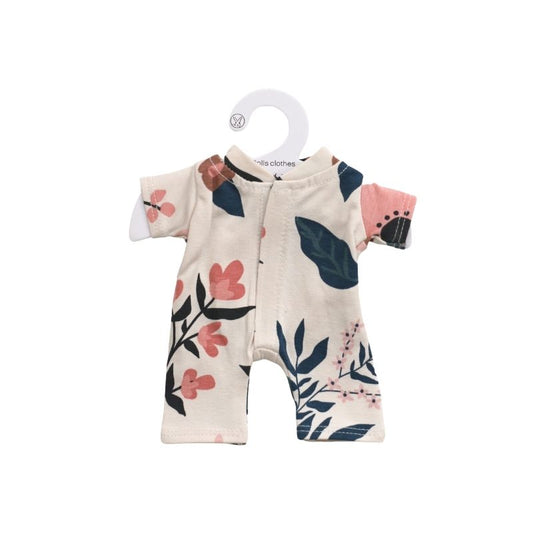 Burrow & Be Doll Clothing Pink Clementine Romper