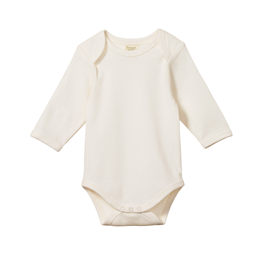 Nature Baby Long Sleeve Bodysuit Natural